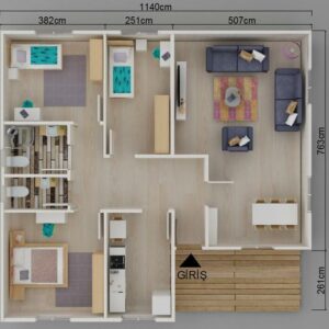 Alternative view of Kayseri Prefabrik 117 mt