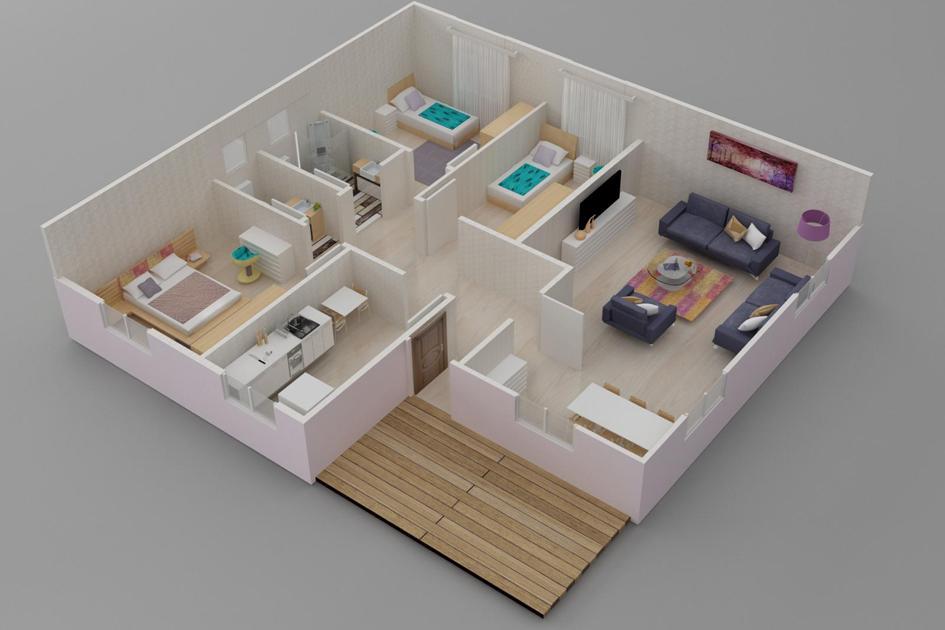 Kayseri Prefabrik 117 mt 3 Kayseri Prefabrik 117 mt - Görsel 3