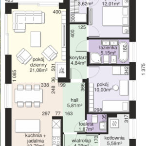 133 mt betonarme ev plan