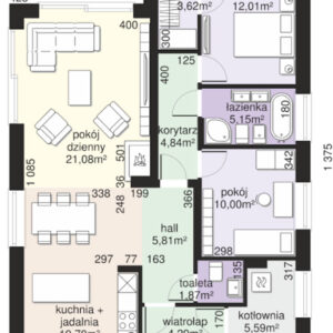 134 mt betonarme ev plan