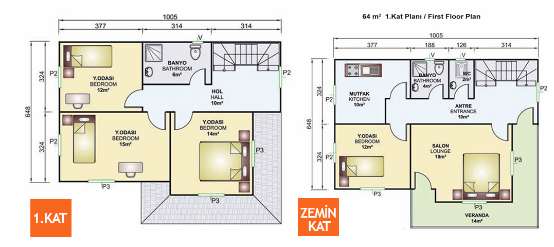 Kayseri Prefabrik 141 mt 2 Kayseri Prefabrik 141 mt - Görsel 2