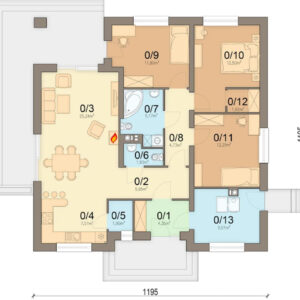 142 mt betonarme ev plan