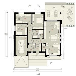 144 mt celik ev plan