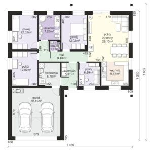 175 mt betonarme ev plan