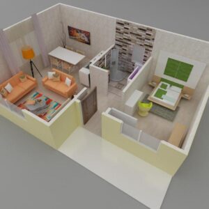 40mt2 prefabrik ev plan3