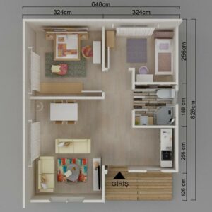 Alternative view of Kayseri Prefabrik 53 mt