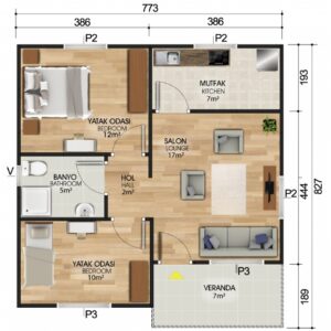 Alternative view of Kayseri Prefabrik 62 mt