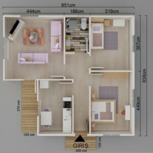 Alternative view of Kayseri Prefabrik 77 mt