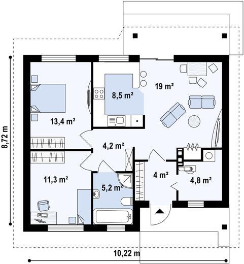 Kayseri Çelik Ev 90mt 2 Kayseri Çelik Ev 90mt - Görsel 2