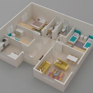 96mt2 prefabrik ev plan2 1